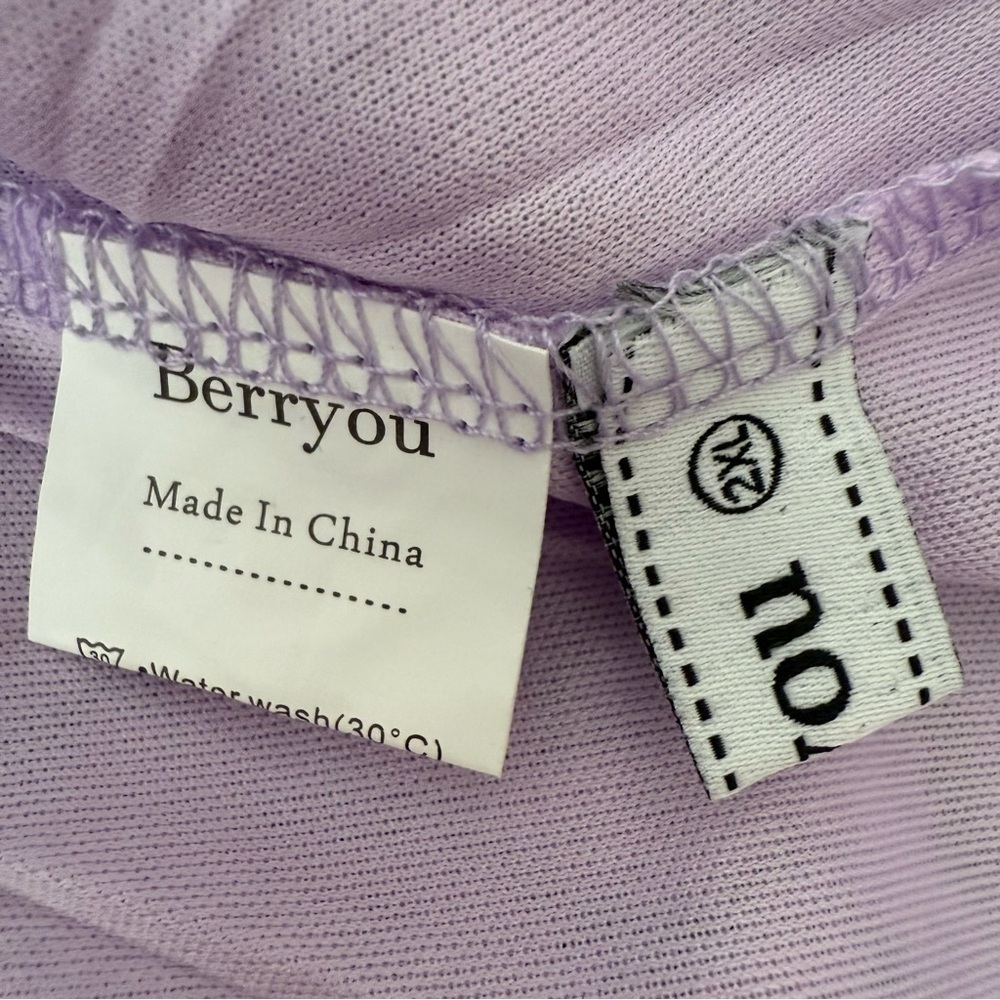 Beeryou Lavender Lace Halter Top - Picture 7 of 8